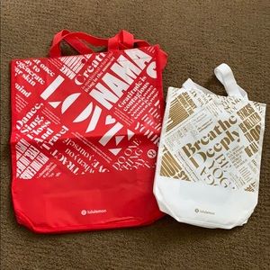 NWT bundle lululemon reusable totes